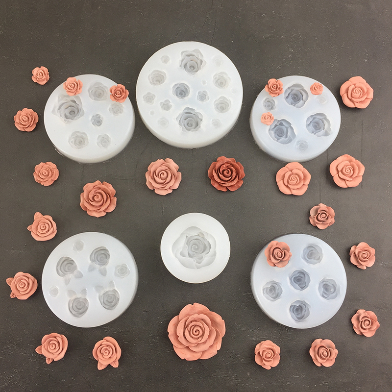 Soap Making Supplies Australia - 3D kształt kwiatu róży liść formy