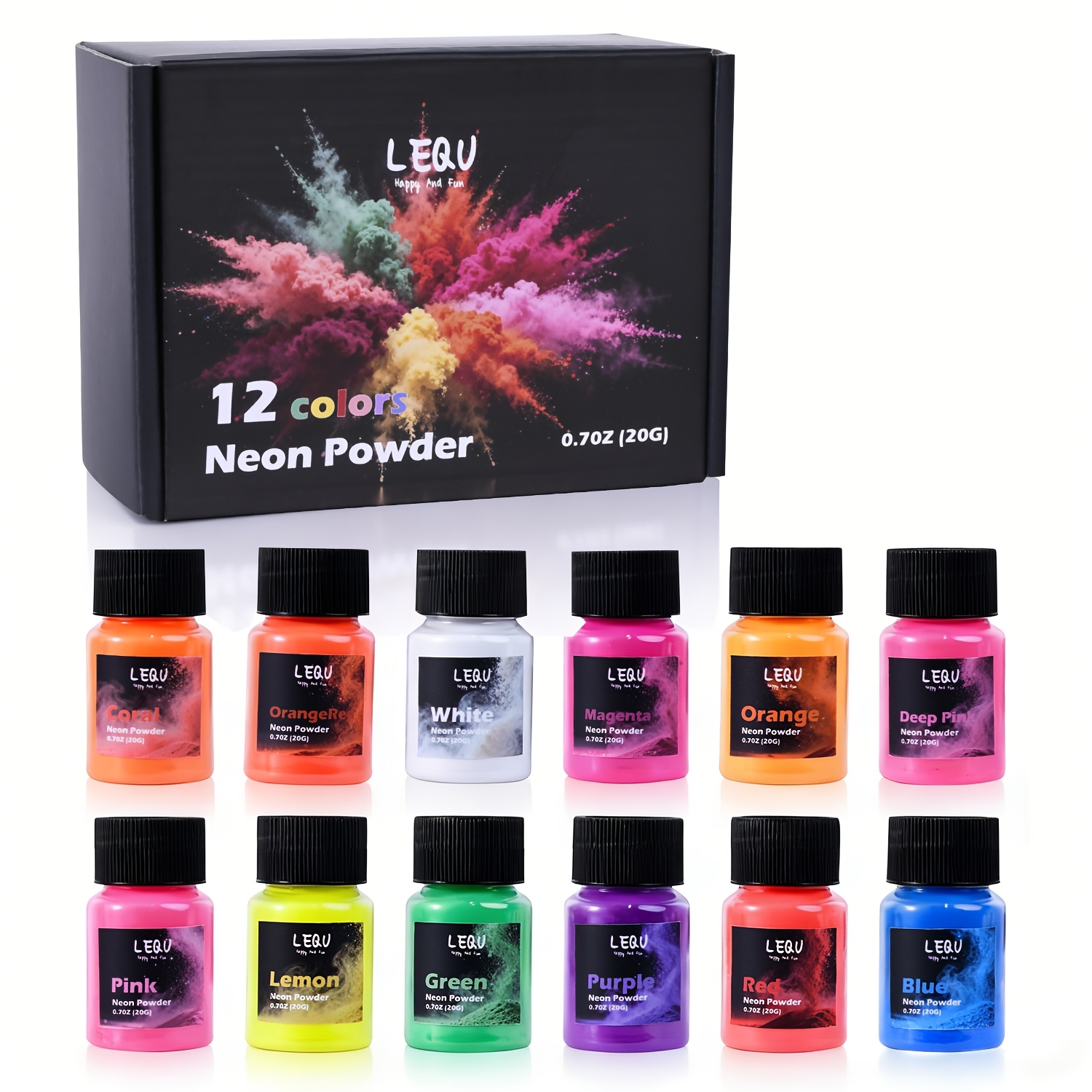 Soap Making Experiment - LEQU 12 Kolorów Neonowy Fluorescencyjny Pigment