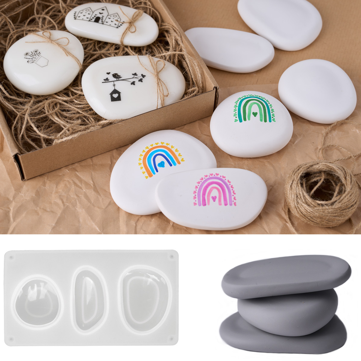Soap Making Business - 3D Kreatywna kamienna silikonowa forma do