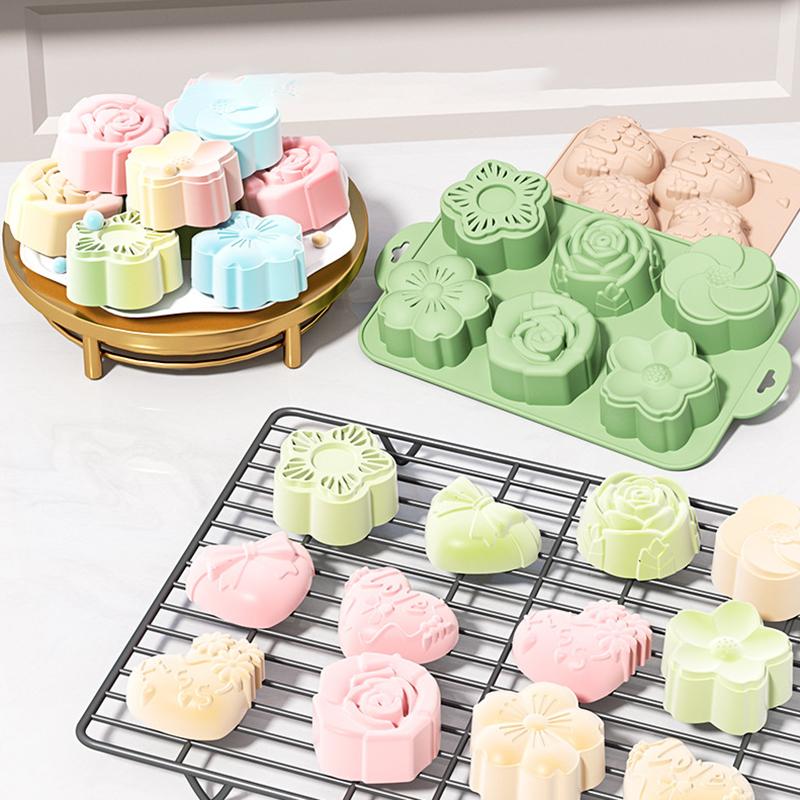Soap Making Homemade - Forma silikonowa do kwiatów SU, 6
