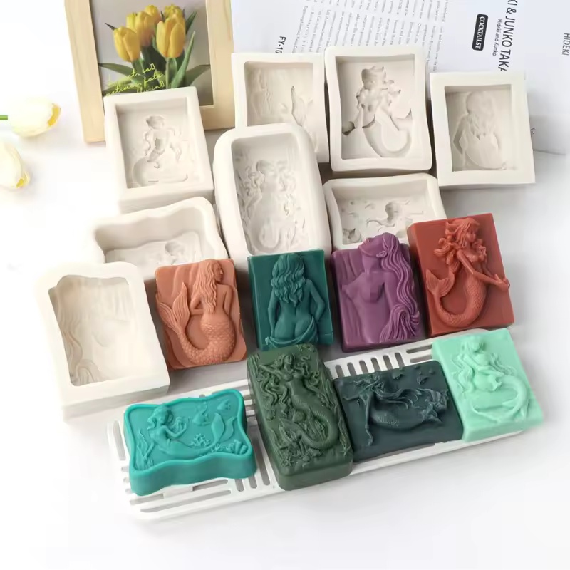 Soap Making Activity - Prostokątna forma silikonowa 3D w stylu