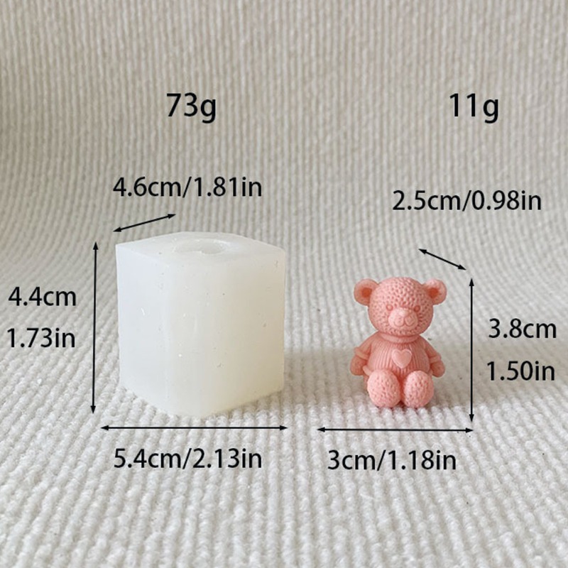 Mini miłość niedźwiedź świeca  – Soap Making Business recenzja i cena