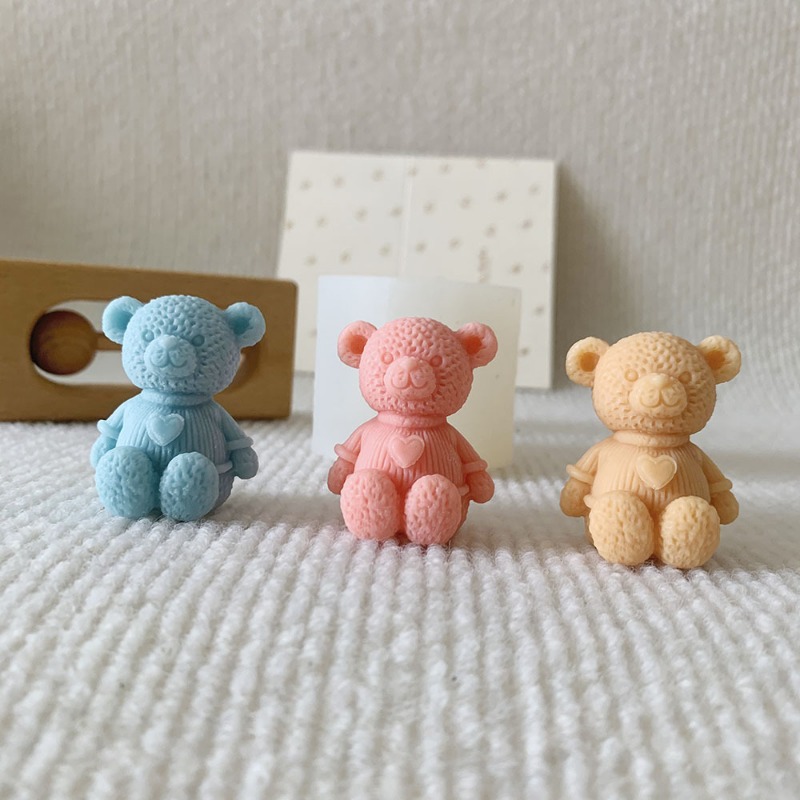 Mini miłość niedźwiedź świeca  – Soap Making Business recenzja i cena