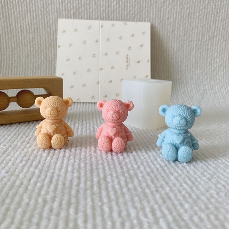 Mini miłość niedźwiedź świeca  – Soap Making Business recenzja i cena