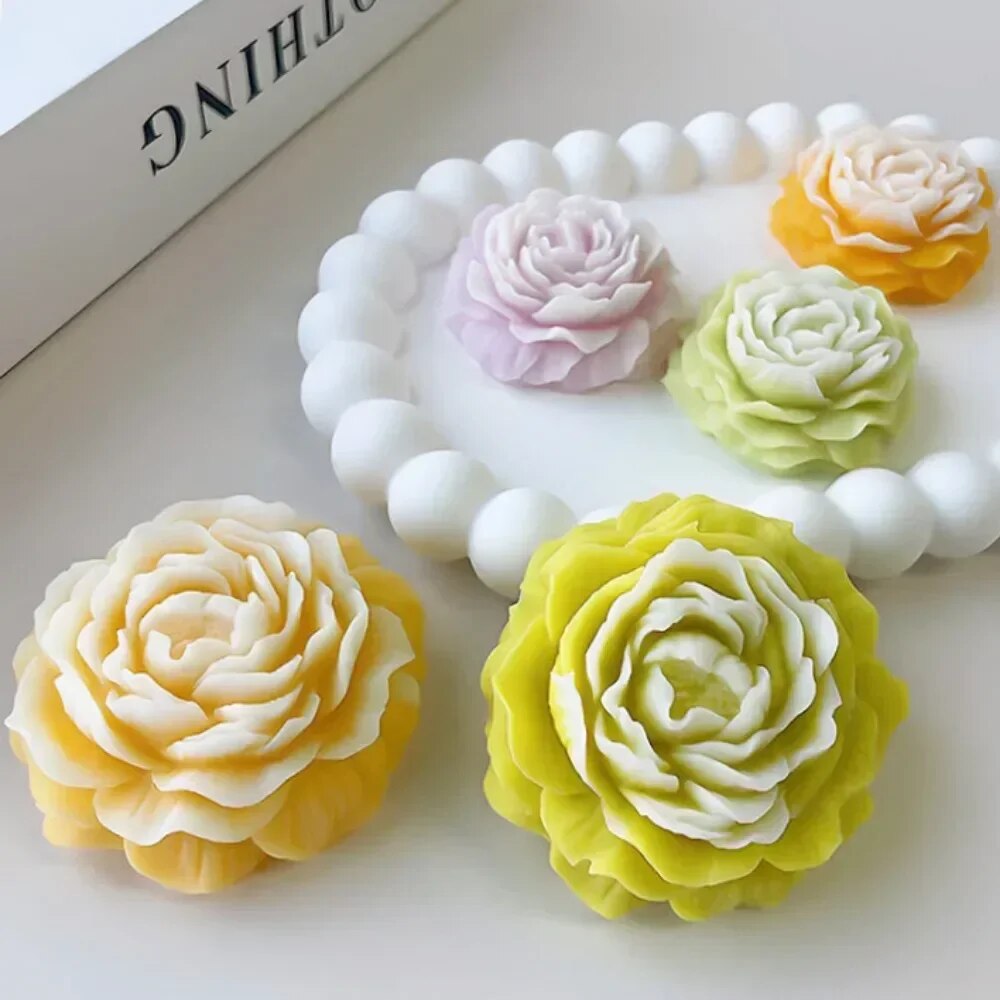 3D Peony Candle Silicone Mold  – Soap Making Business recenzja i cena