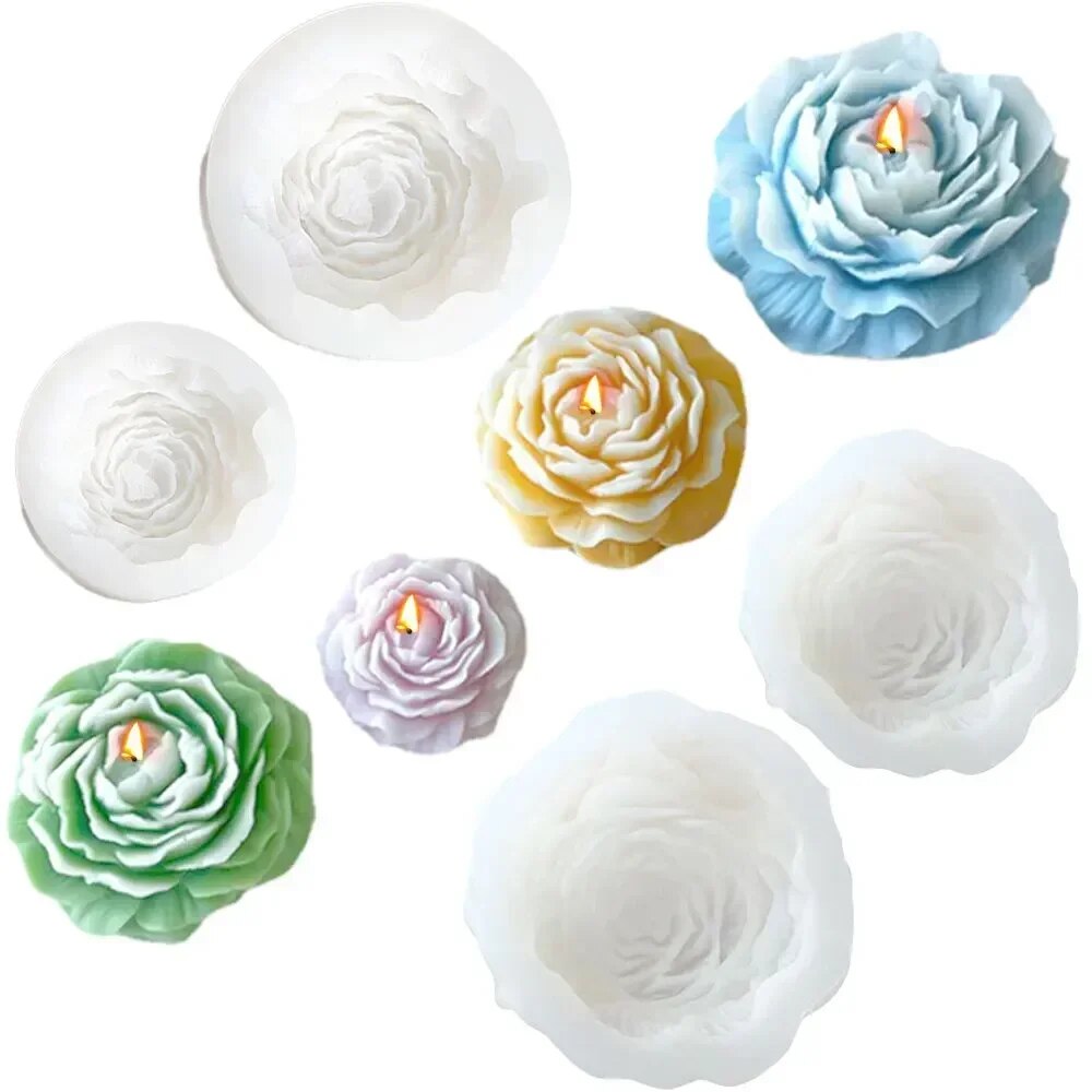 3D Peony Candle Silicone Mold  – Soap Making Business recenzja i cena
