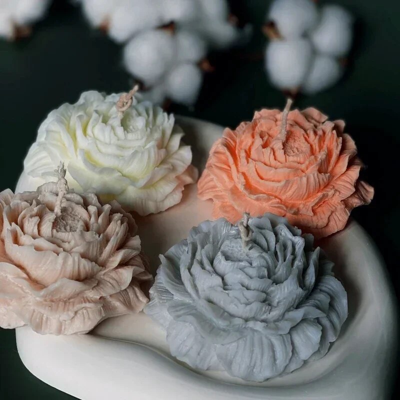 3D Peony Candle Silicone Mold  – Soap Making Business recenzja i cena